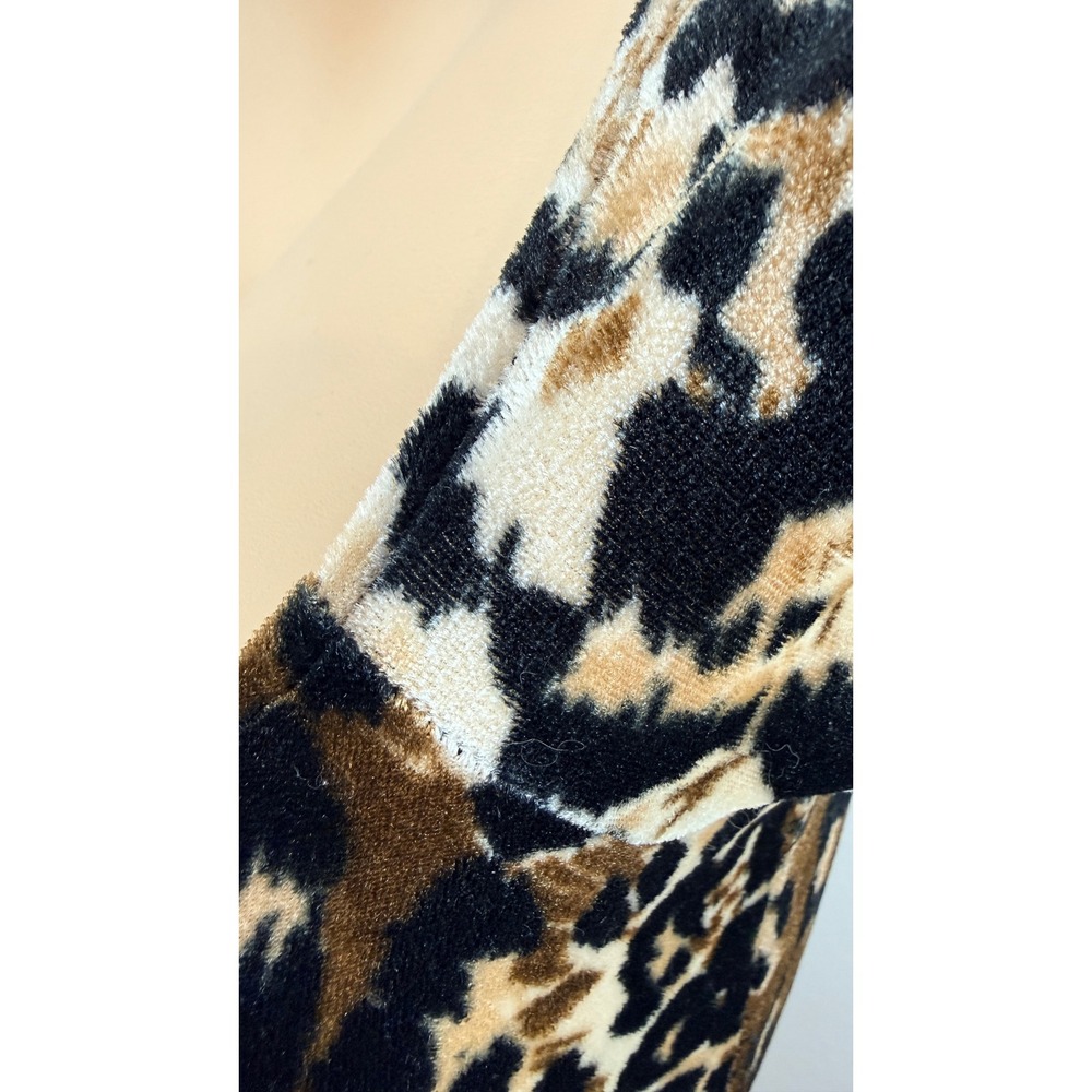 Mob Wife Indie Sleaze The Original USA Leopard Print Velvet Mini Dress Small - Picture 8 of 11